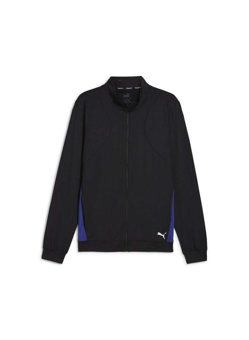 PUMA CLOUDSPUN Full-Zip Mens Black Jacket - Image 1